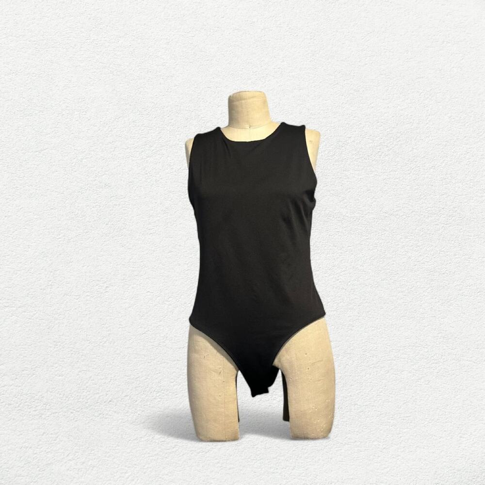 WeArEver Sleeveless Tank Bodysuit in Black